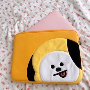 BT21 BTS Kpop Yellow Laptop Sleeve Case 13” Chimmy
